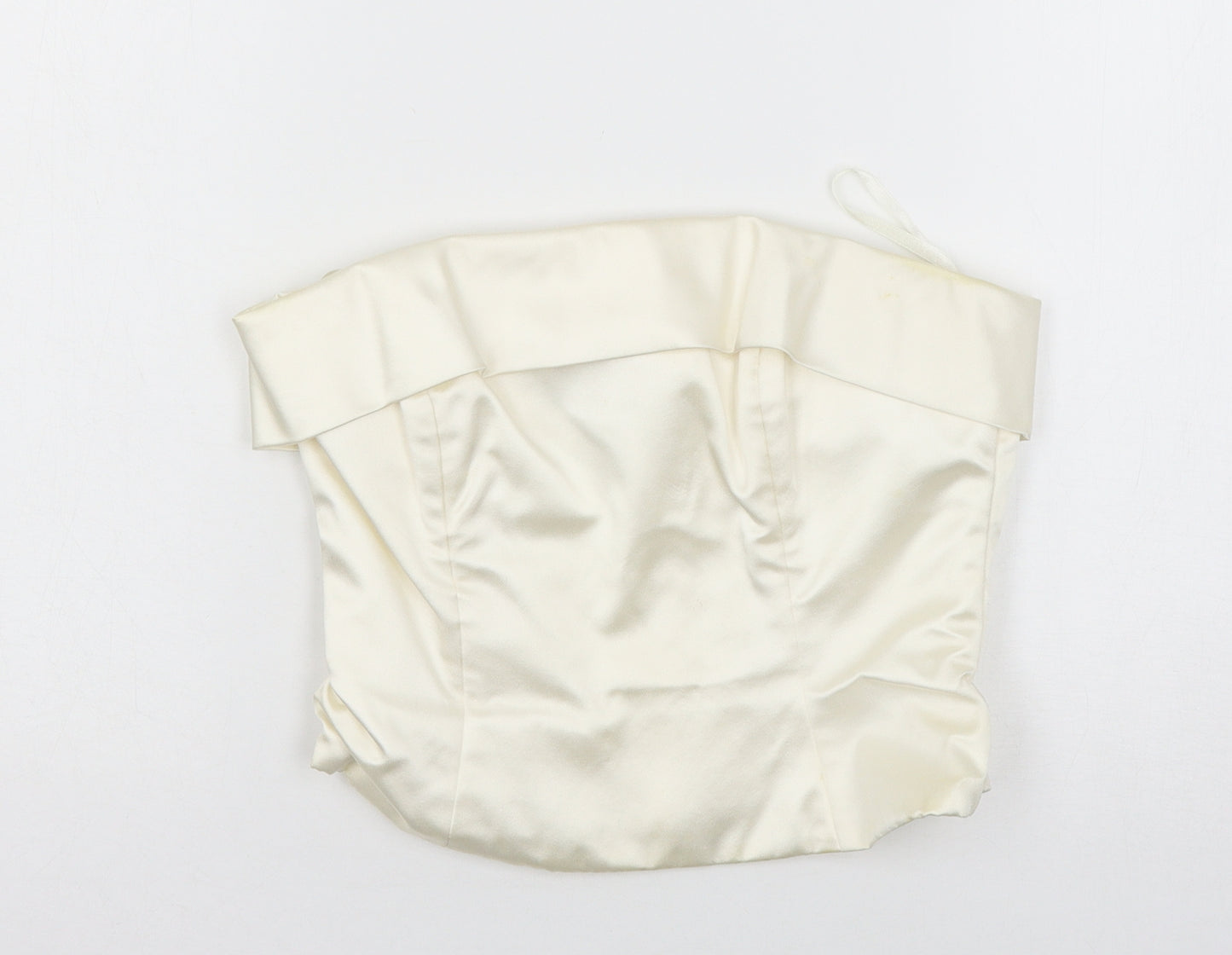 Monsoon Womens Ivory  Satin Basic Blouse Size 10