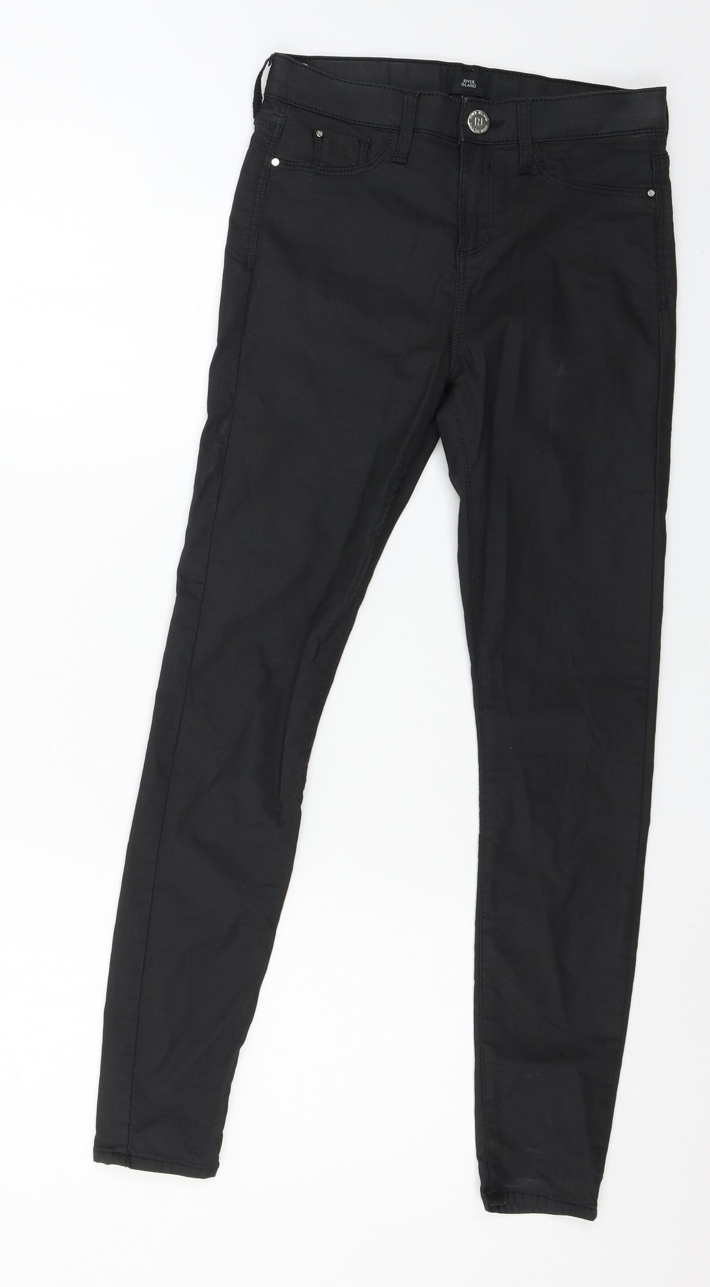 River Island Womens Black   Trousers  Size 8 L26 in