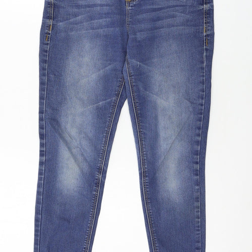 Denim & Co. Womens Blue  Denim Skinny Jeans Size 8 L26 in