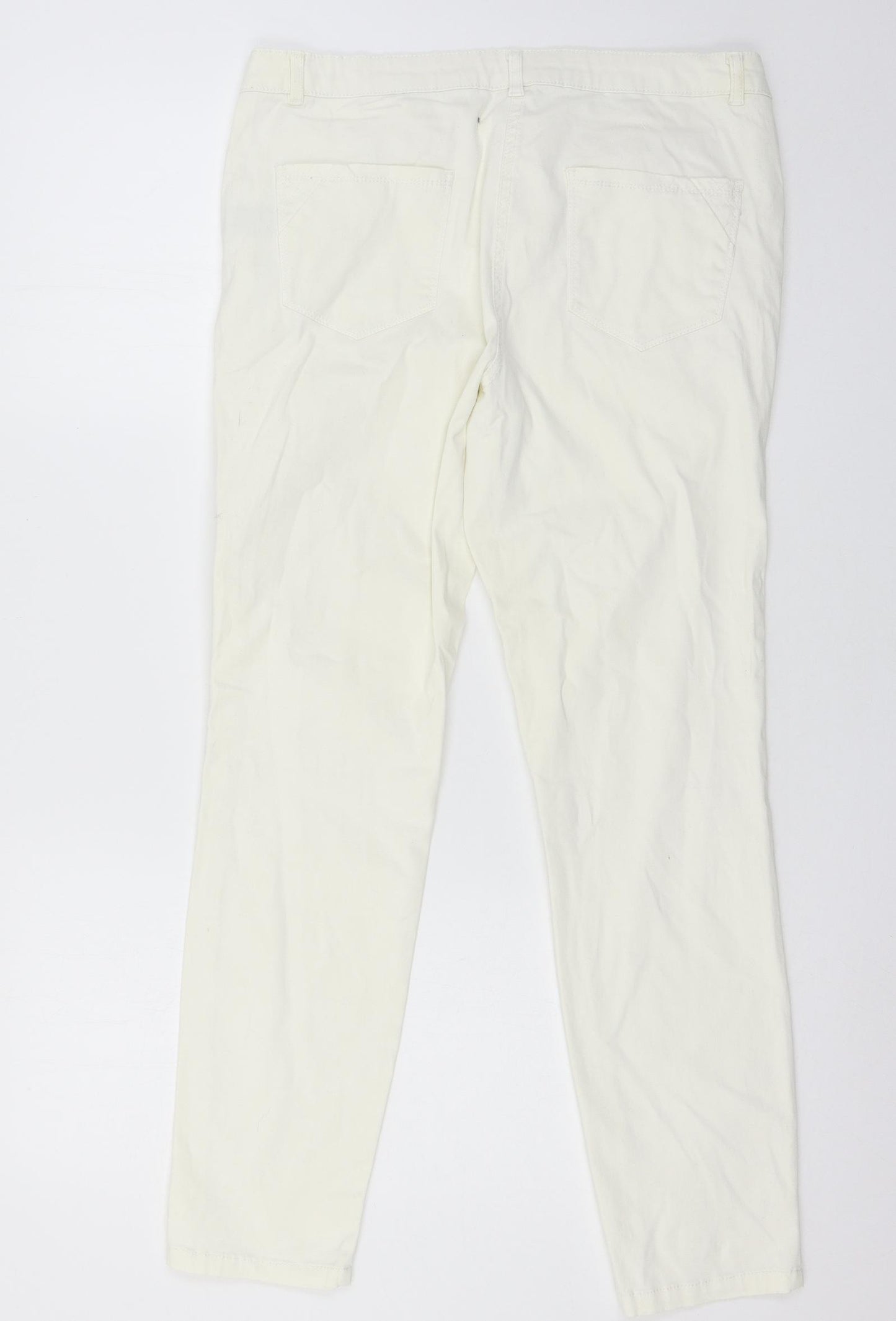 NEXT Womens Ivory   Trousers  Size 12 L28 in