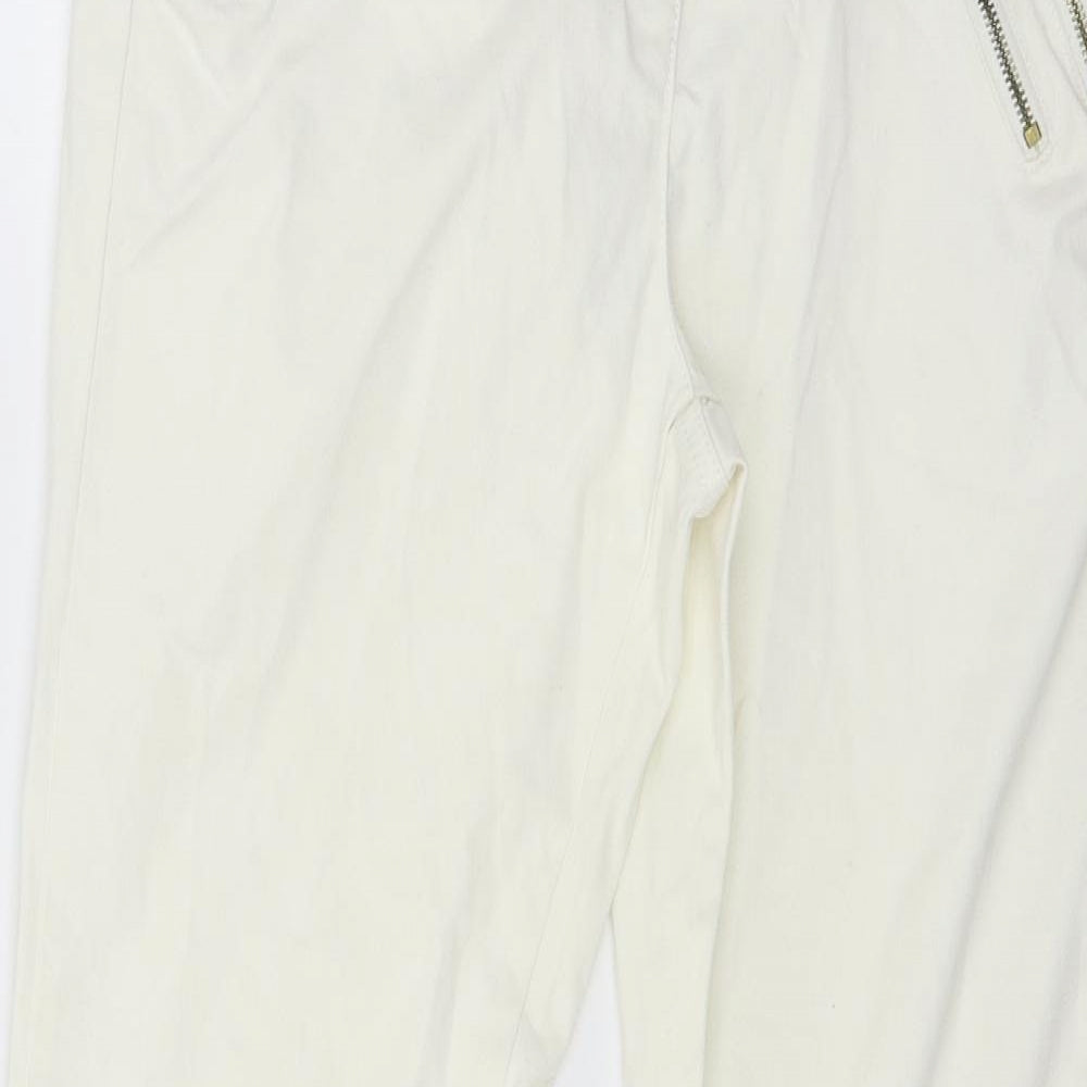 NEXT Womens Ivory   Trousers  Size 12 L28 in