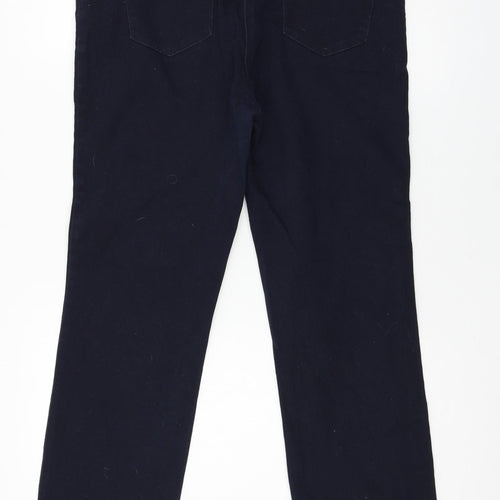 M&Co Womens Blue  Denim Straight Jeans Size 14 L28 in