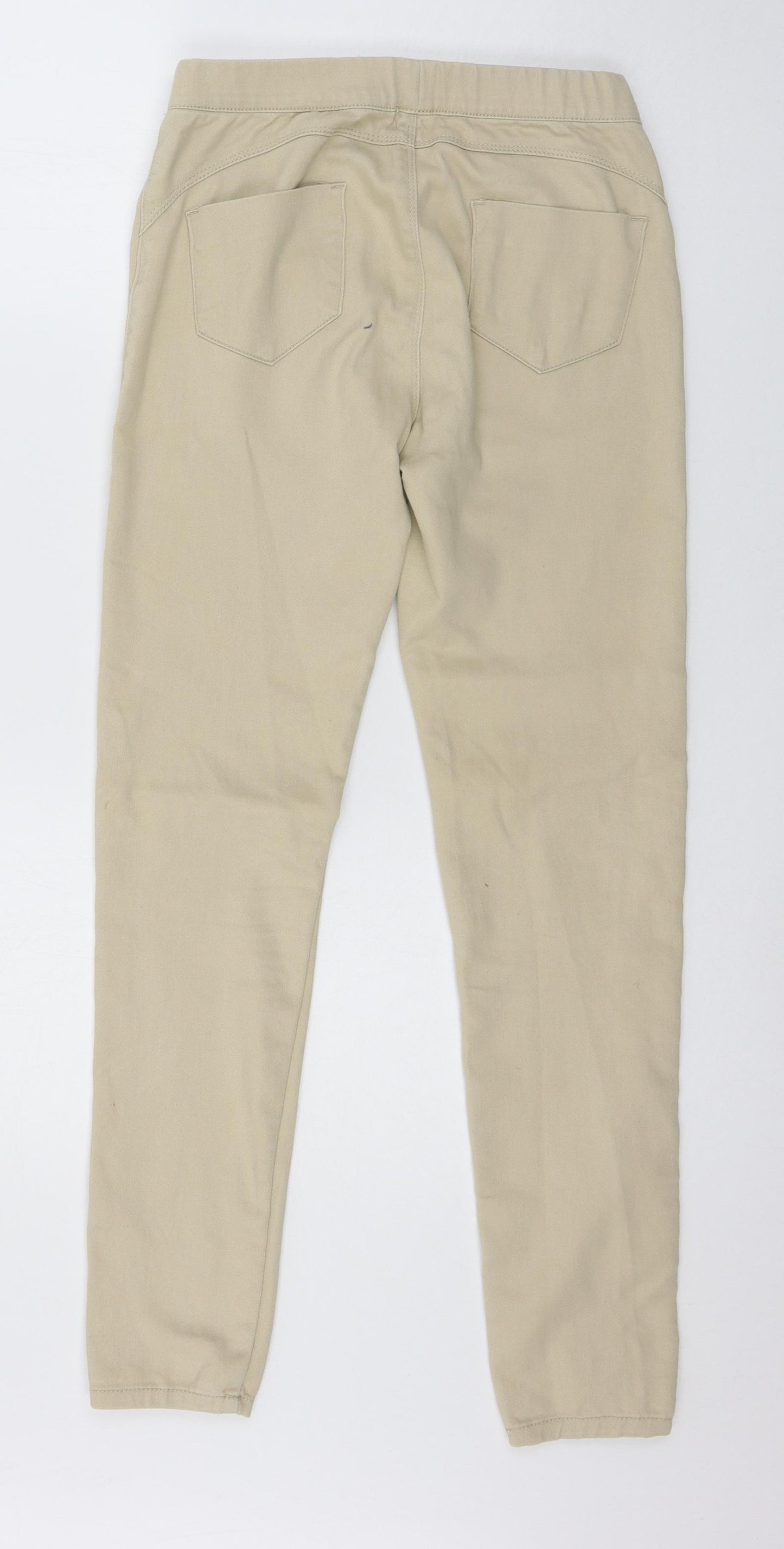 Denim & Co. Womens Beige  Denim Jegging Jeans Size 8 L28 in