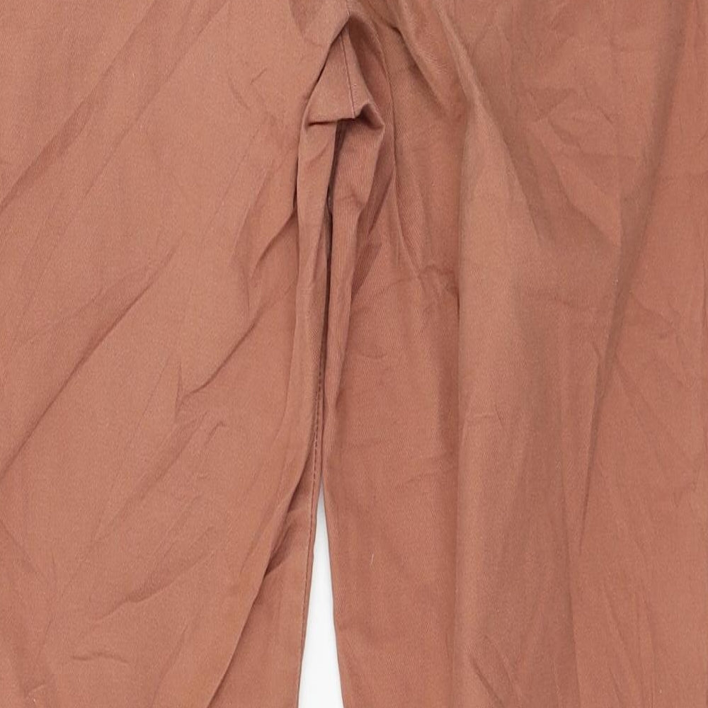 United Colors of Benetton Womens Orange   Chino Trousers Size 12 L27 in