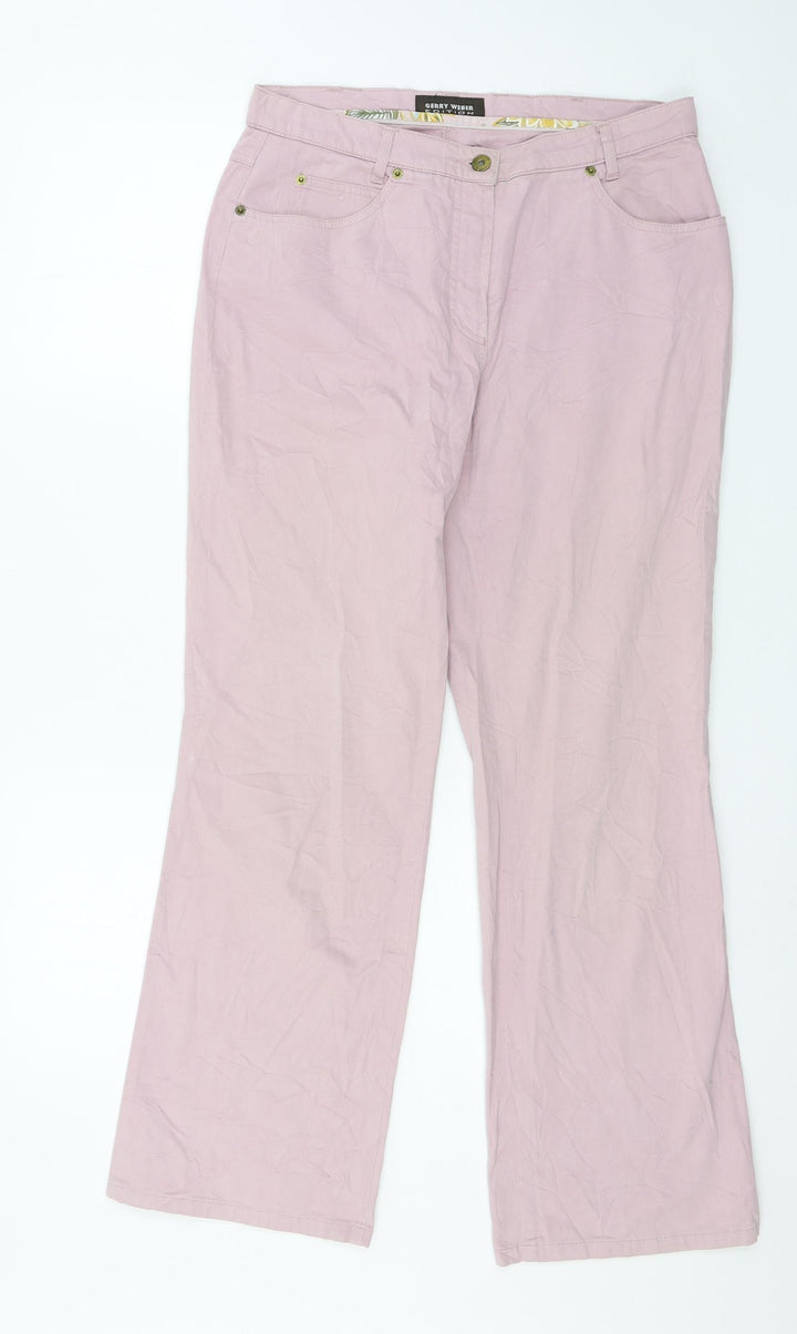 Gerry Weber Womens Purple Trousers Size 32 in L29 in
