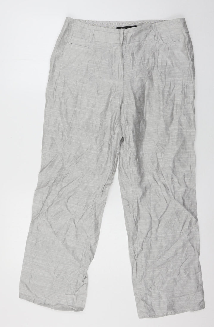 Gerry Weber Womens Silver Trousers Size 32 in L27 in