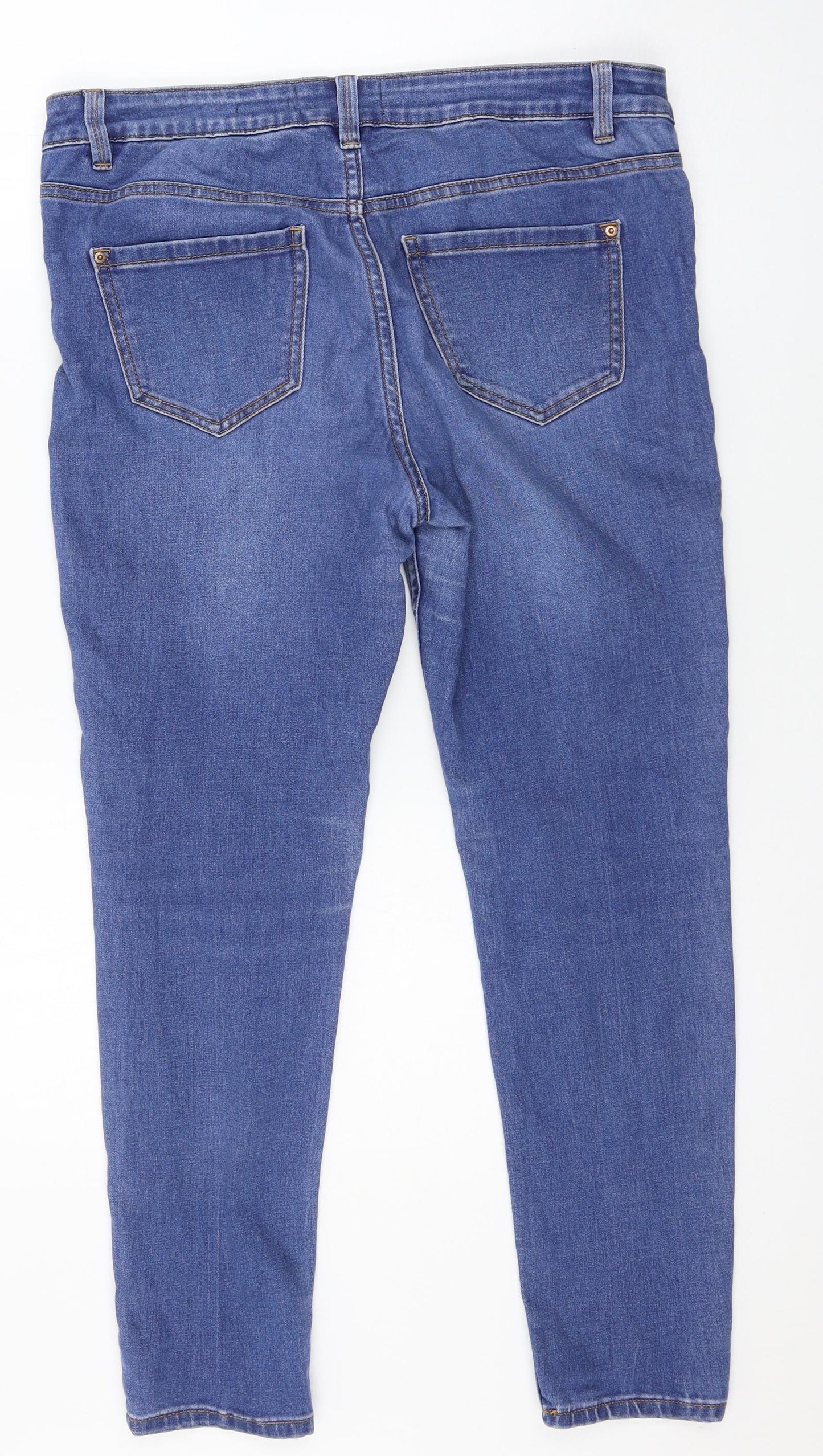 New Look Womens Blue  Denim Skinny Jeans Size 12 L26 in