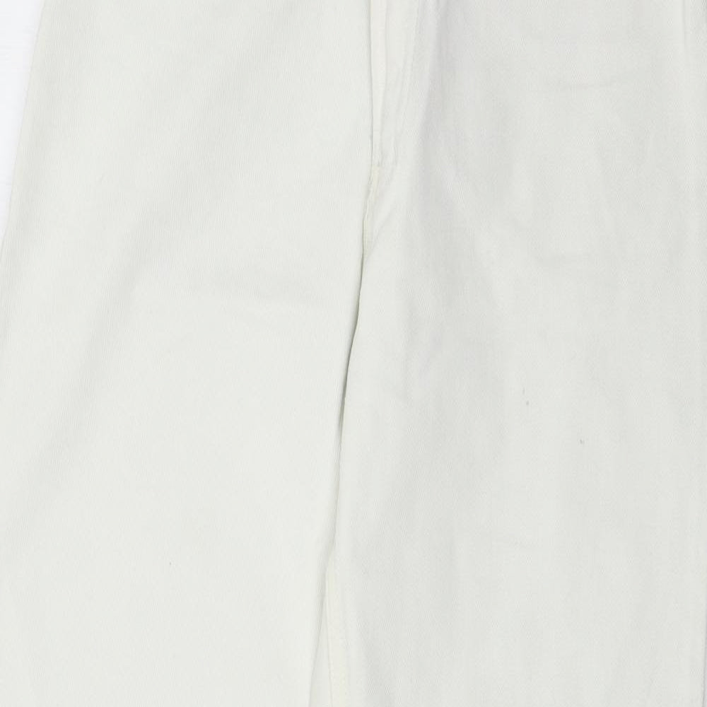 Junker Womens White  Denim Straight Jeans Size 10 L29 in