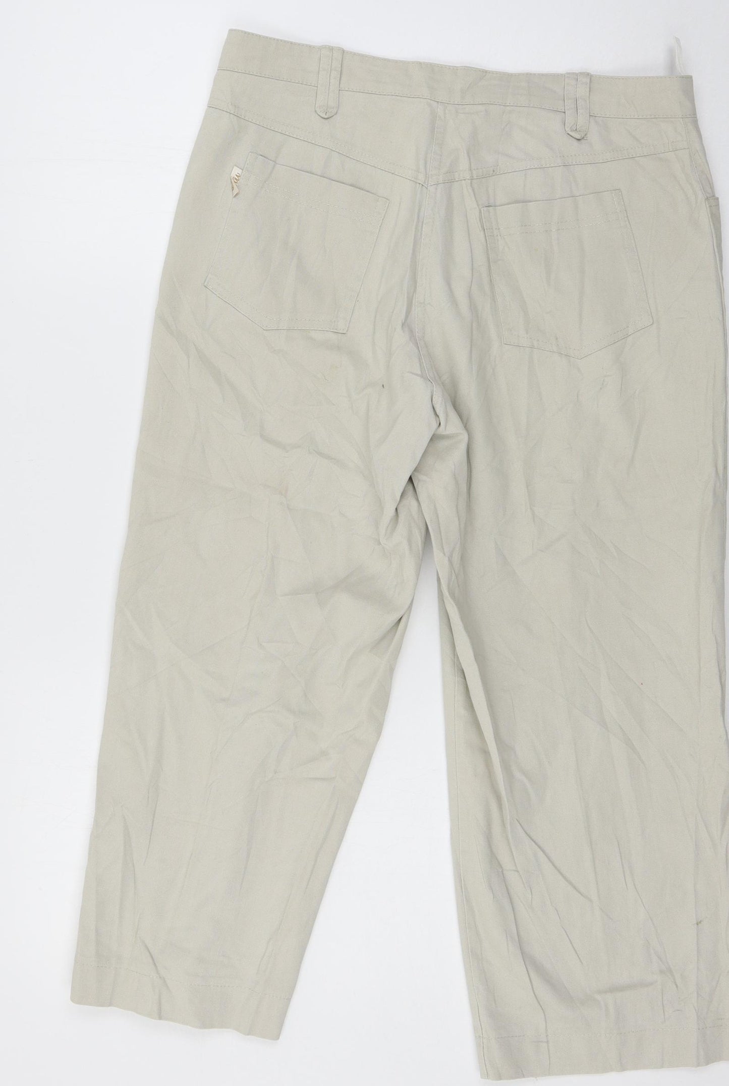 Preworn Womens Green   Cropped Trousers Size 32 in L23 in