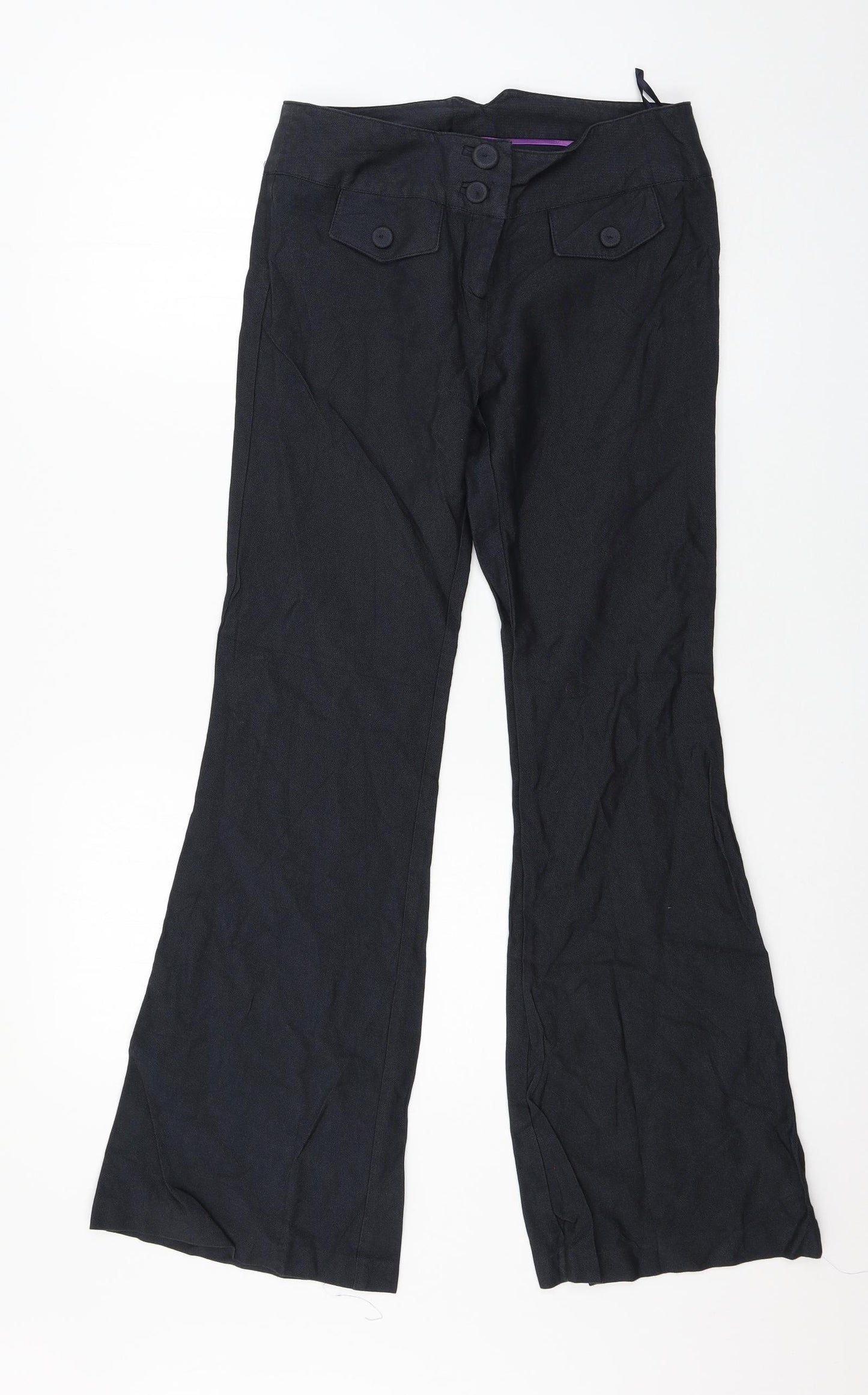 A Wear Womens Blue   Trousers  Size 8 L29 in