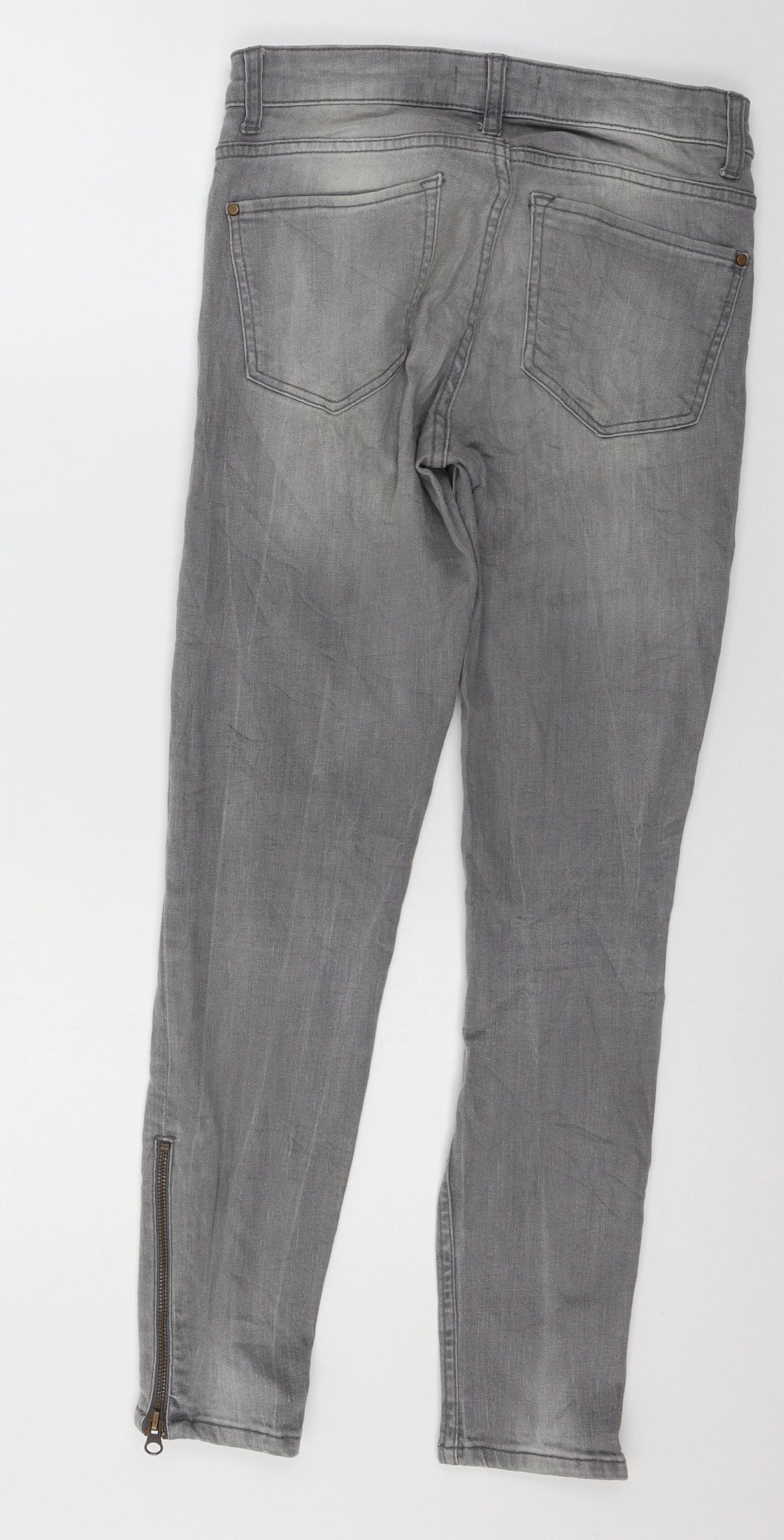 Lindex Womens Grey  Denim Skinny Jeans Size 28 in L32 in