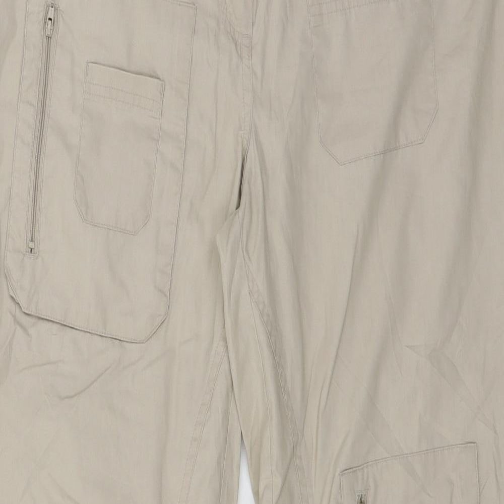 Joie de Vivre Womens Beige   Trousers  Size 12 L29 in