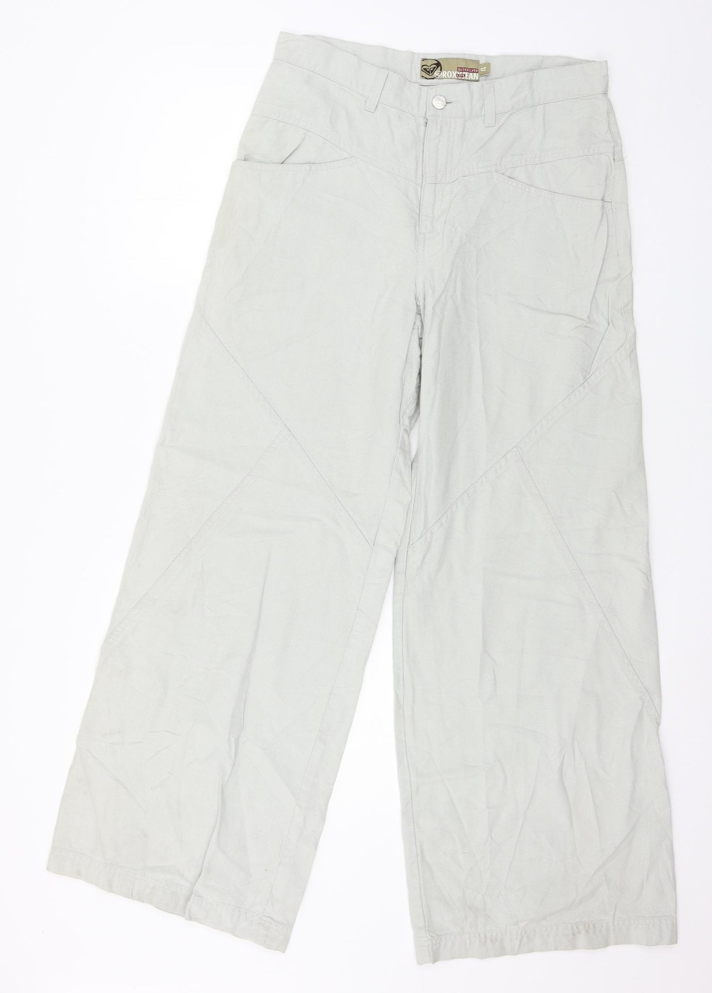Quiksilver Womens Blue  Denim Mom Jeans Size 32 in L30 in