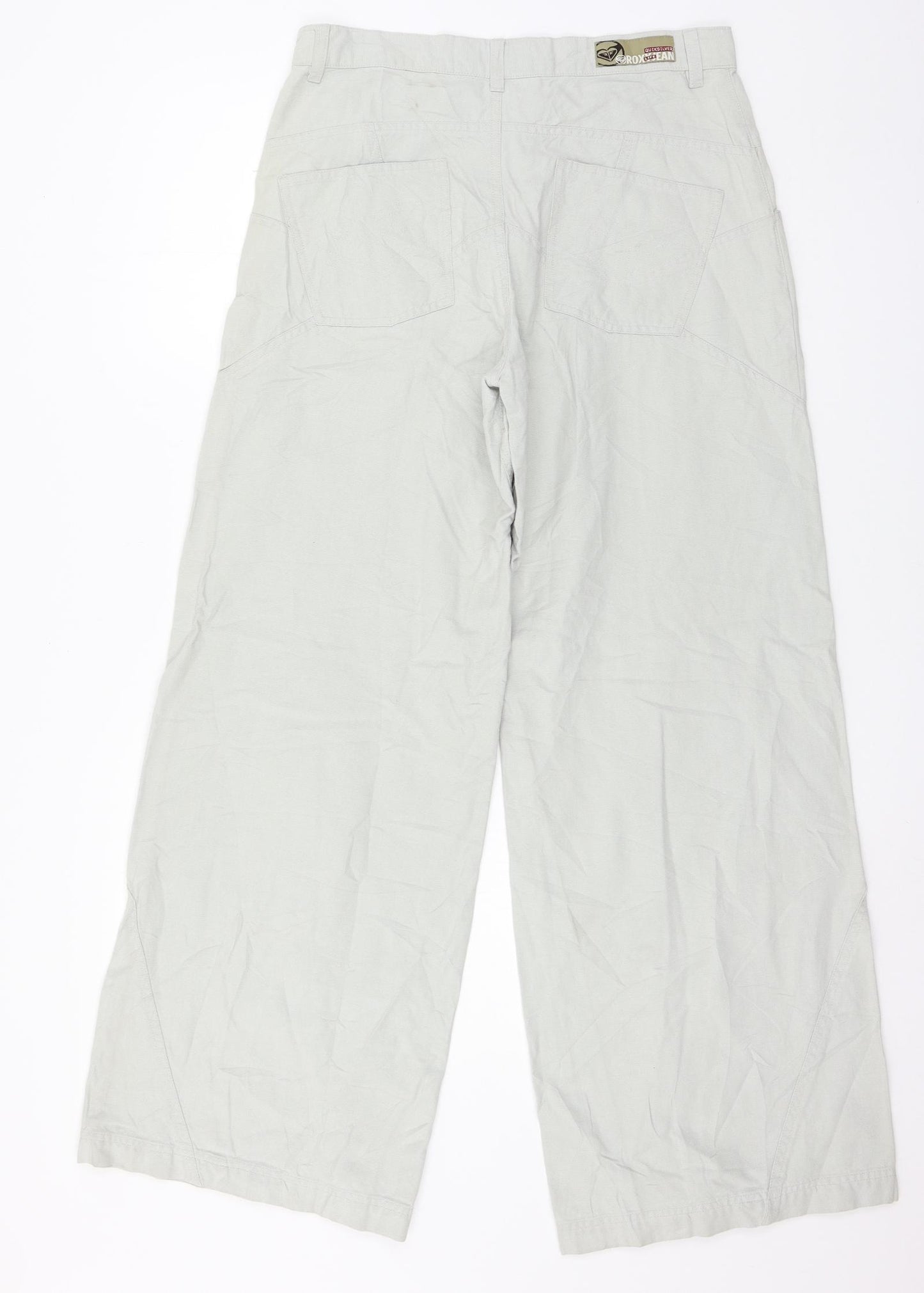 Quiksilver Womens Blue  Denim Mom Jeans Size 32 in L30 in