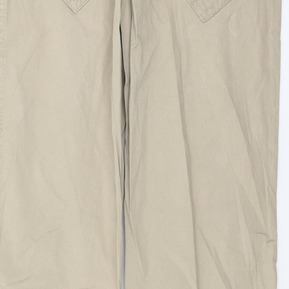 H&M Womens Brown   Cargo Trousers Size 6 L30 in