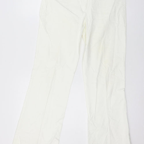 NEXT Womens White  Denim Straight Jeans Size 10 L28 in