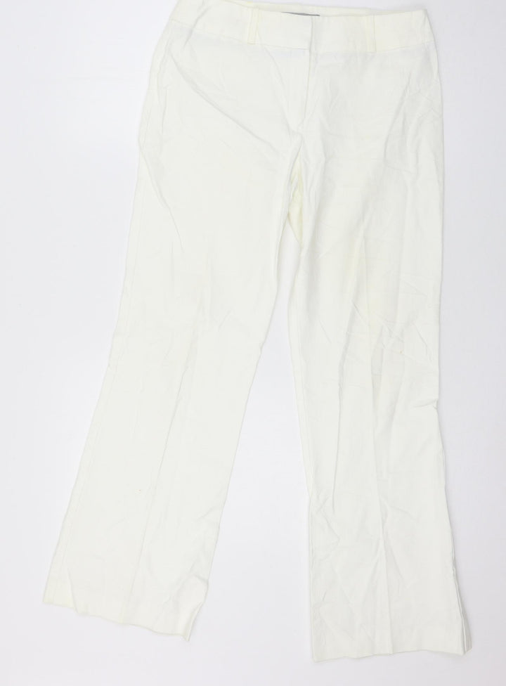 NEXT Womens White  Denim Straight Jeans Size 10 L28 in