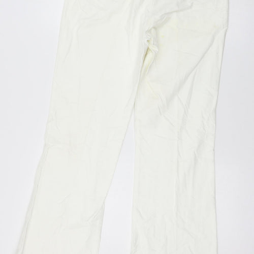 NEXT Womens White  Denim Straight Jeans Size 10 L28 in