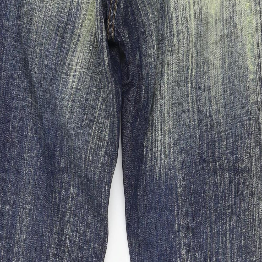 River Island Womens Blue  Denim Straight Jeans Size 10 L30 in