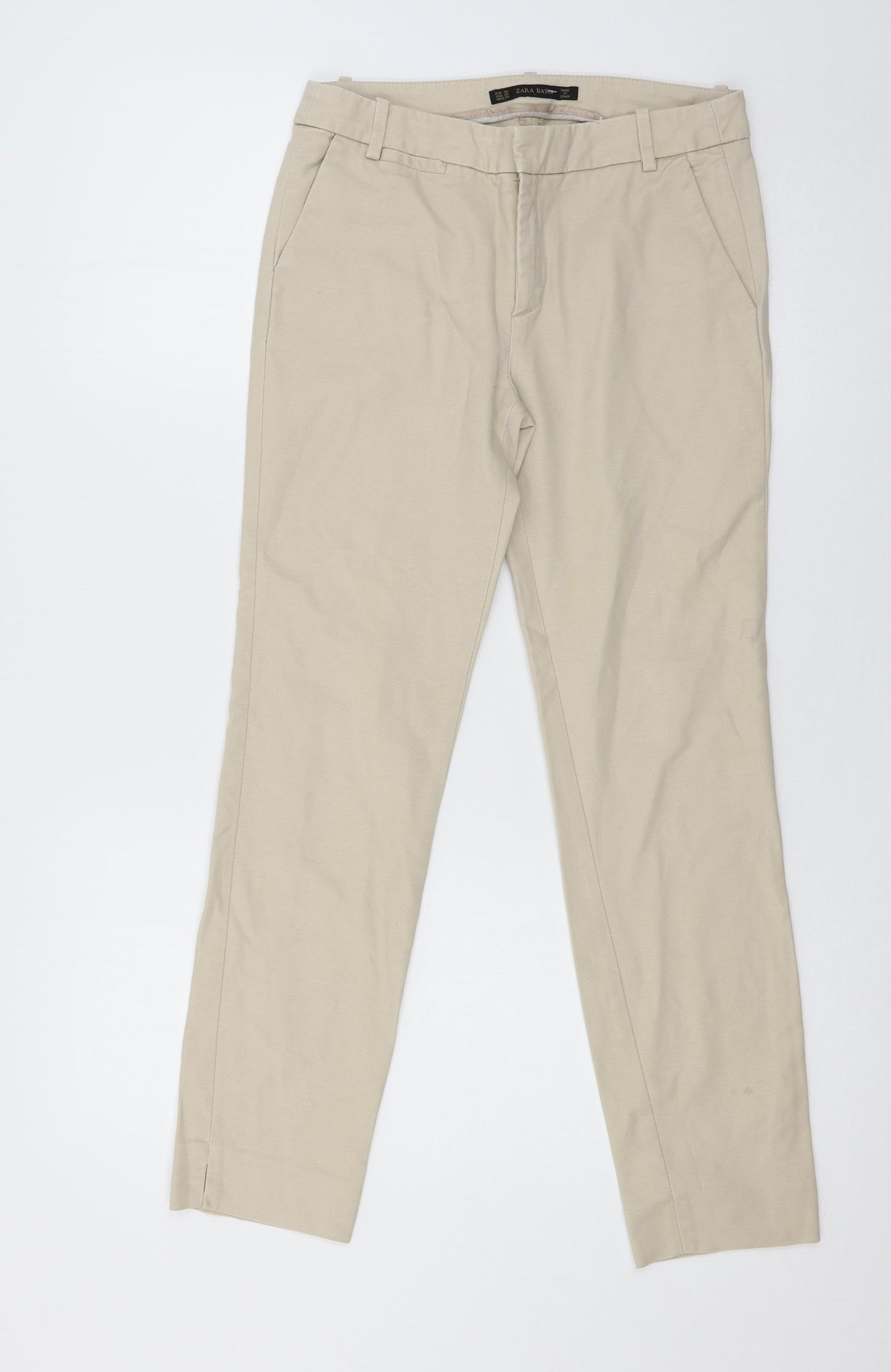 Zara Womens Beige   Trousers  Size 6 L26 in