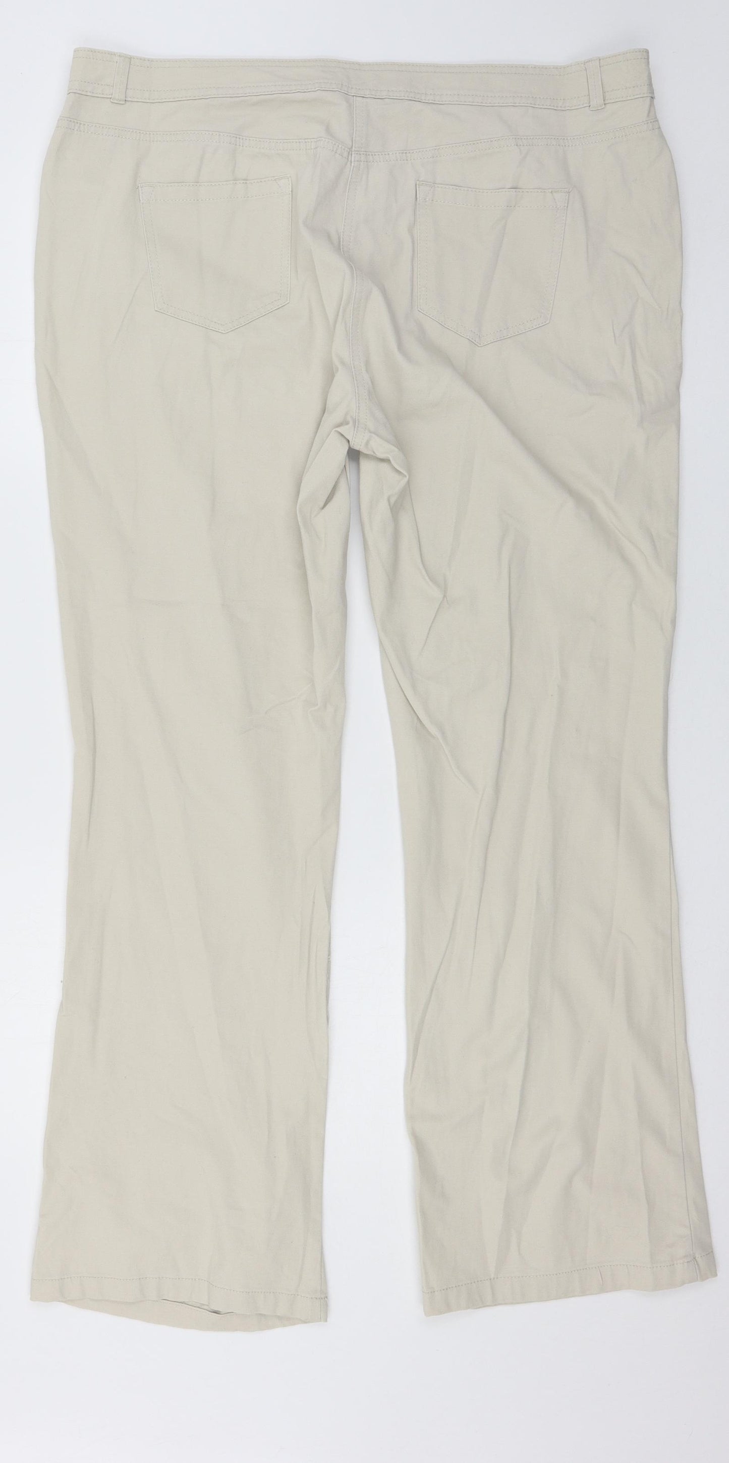 Maine Womens Ivory   Trousers  Size 18 L30 in