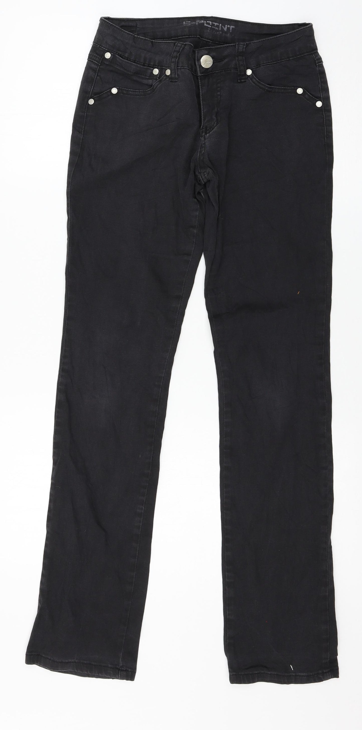 s.point Womens Black  Denim Skinny Jeans Size 28 in L31 in