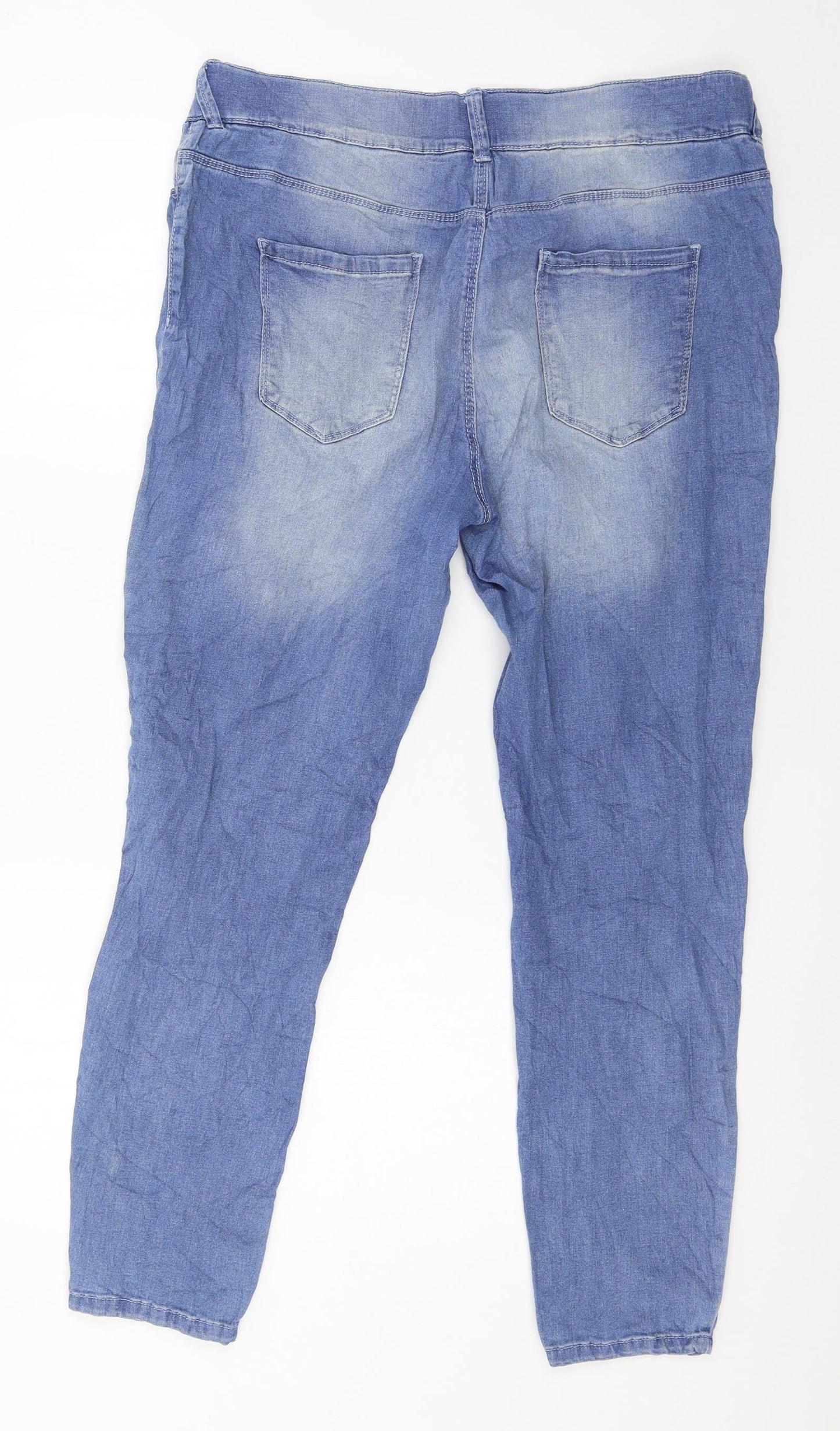 Janina Womens Blue  Denim Jegging Jeans Size 16 L27 in