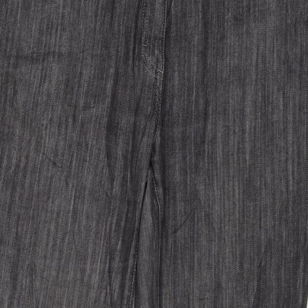 Fabiani Womens Grey  Denim Straight Jeans Size 18 L29 in