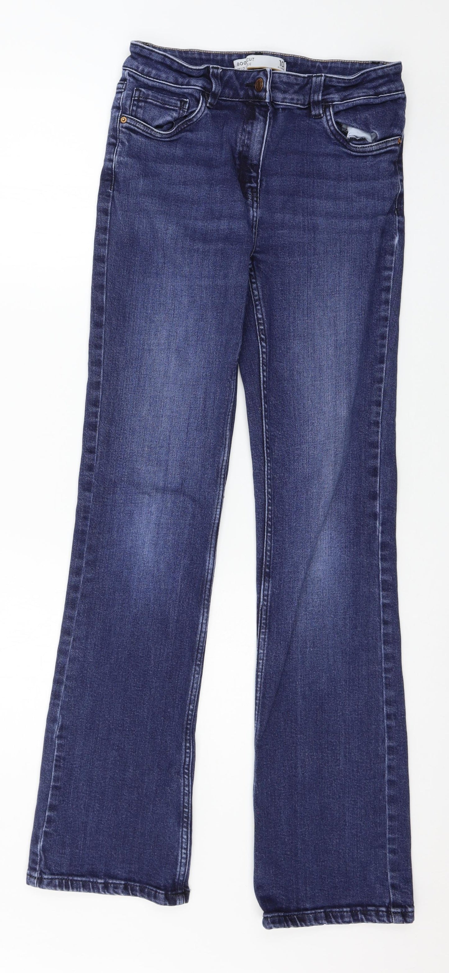 NEXT Womens Blue  Denim Bootcut Jeans Size 10 L32 in