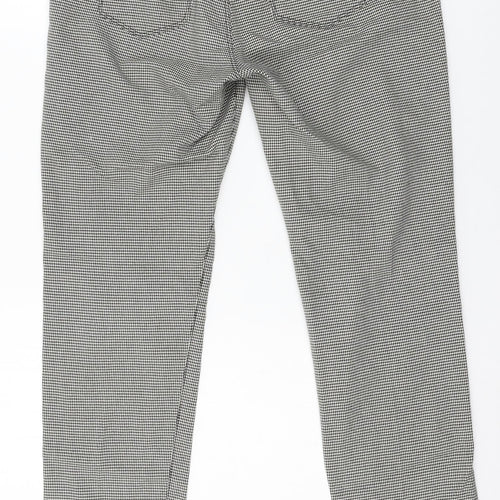 xside Womens Black Check  Trousers  Size 12 L27 in