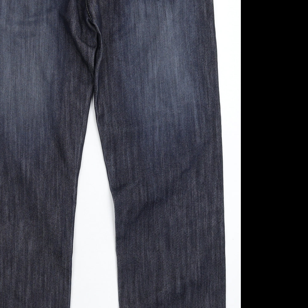 George Mens Blue  Denim Straight Jeans Size 34 L31 in