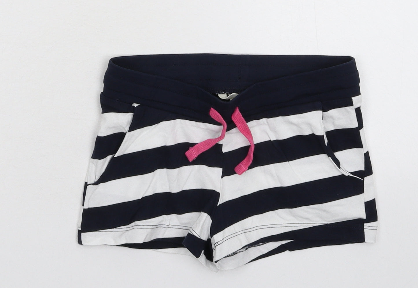 H&M Girls Multicoloured Striped  Sweat Shorts Size 9-10 Years