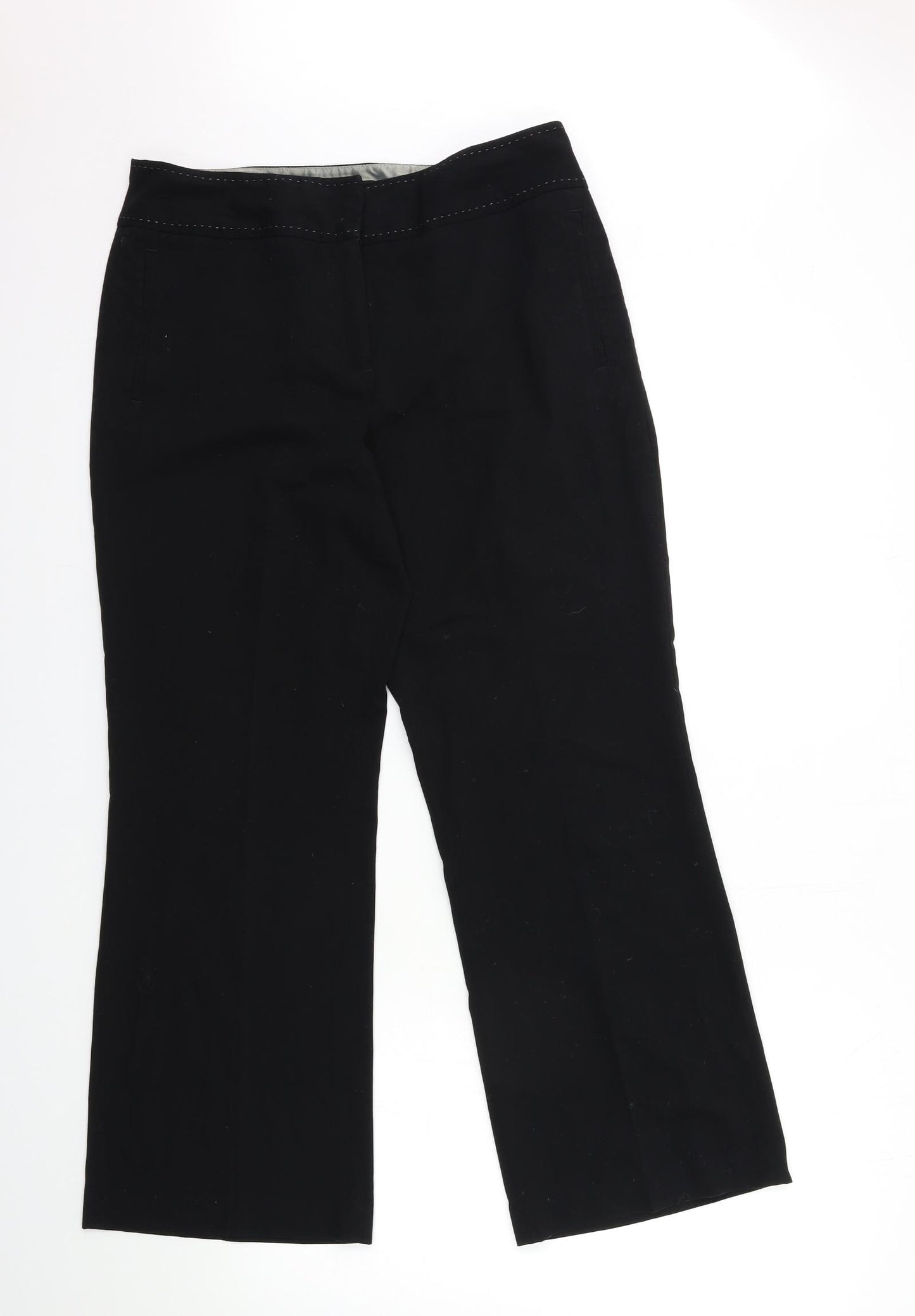NEXT Womens Black   Trousers  Size 12 L28 in