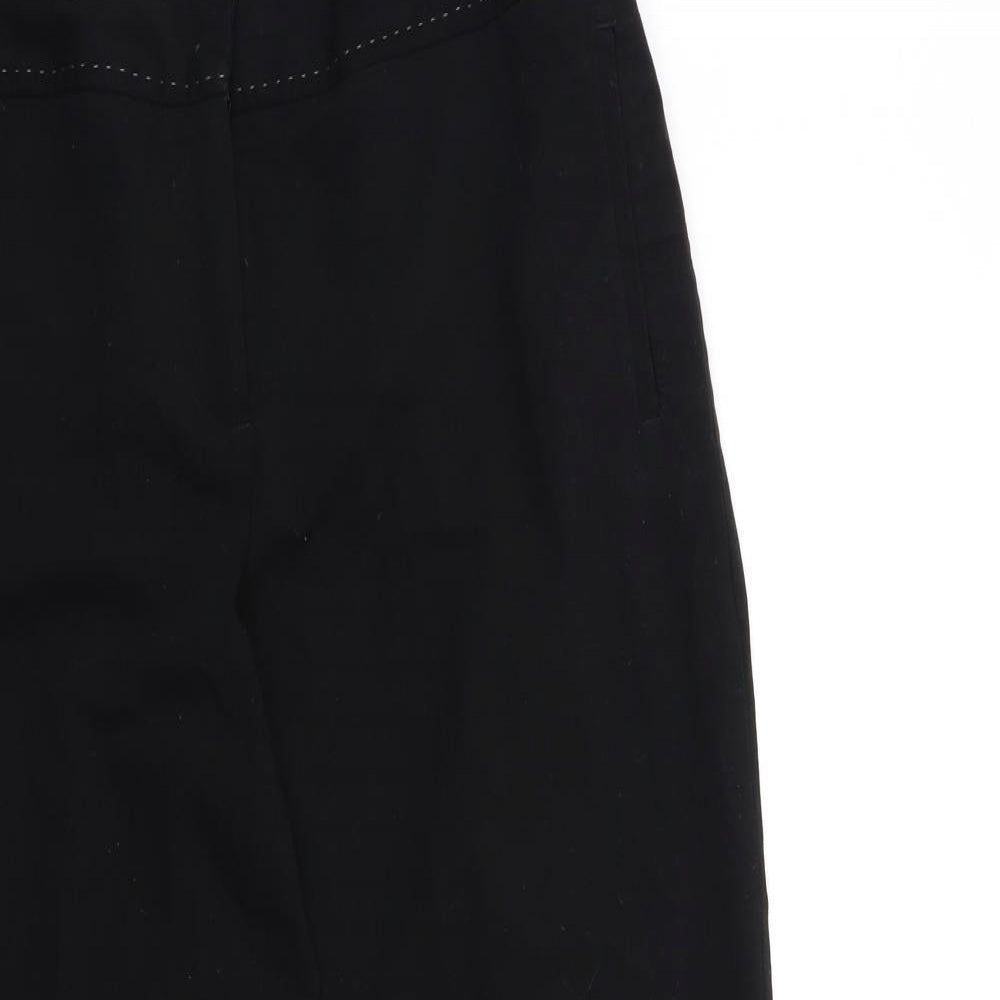 NEXT Womens Black   Trousers  Size 12 L28 in