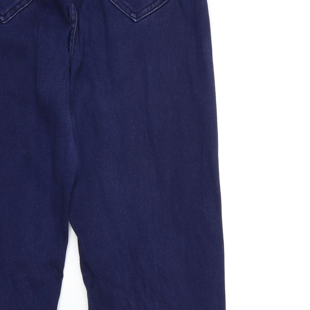 Per Una Womens Blue  Denim Straight Jeans Size 12 L27 in
