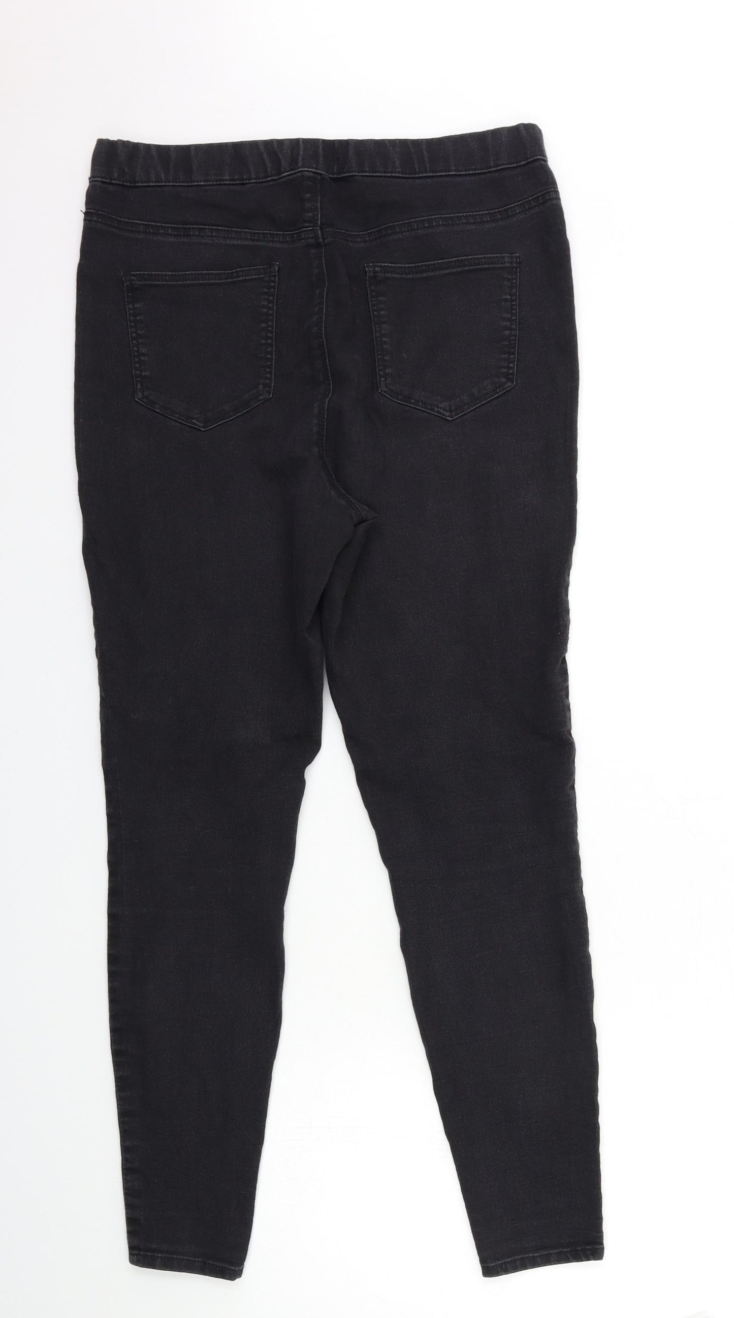 Matalan Womens Black  Denim Jegging Jeans Size 12 L28 in