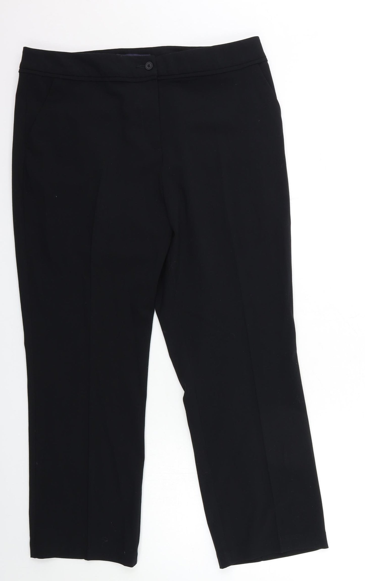 NEXT Womens Black   Trousers  Size 14 L27 in