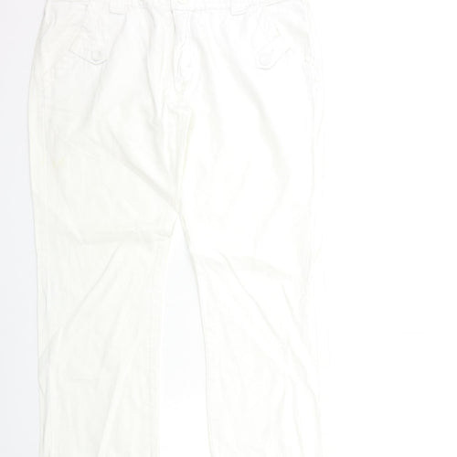 AK CASUAL Womens White   Trousers  Size 18 L28 in