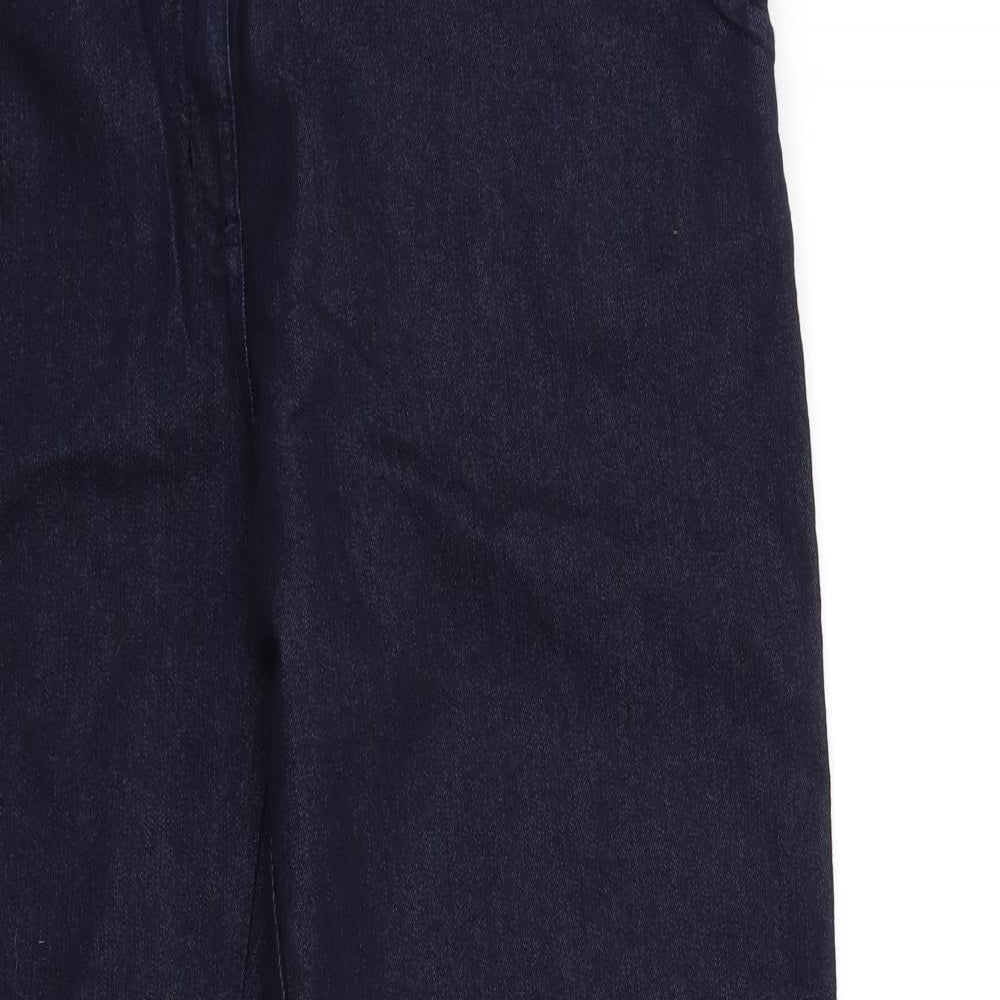 Wallis Womens Blue  Denim Wide-Leg Jeans Size 18 L33 in