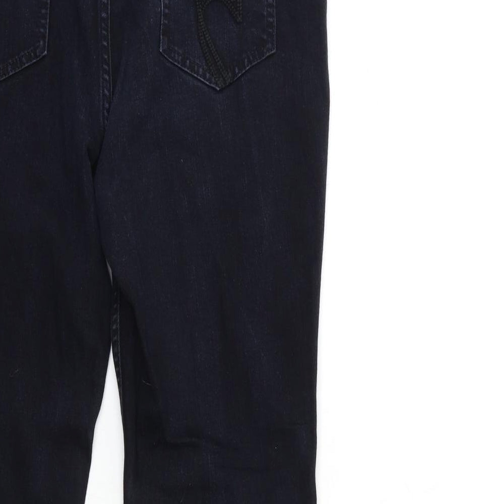 Per Una Womens Blue  Denim Straight Jeans Size 12 L28 in