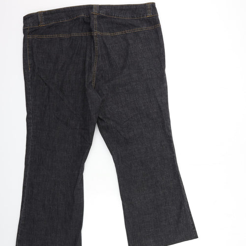 Seven Womens Black  Denim Bootcut Jeans Size 22 L26 in