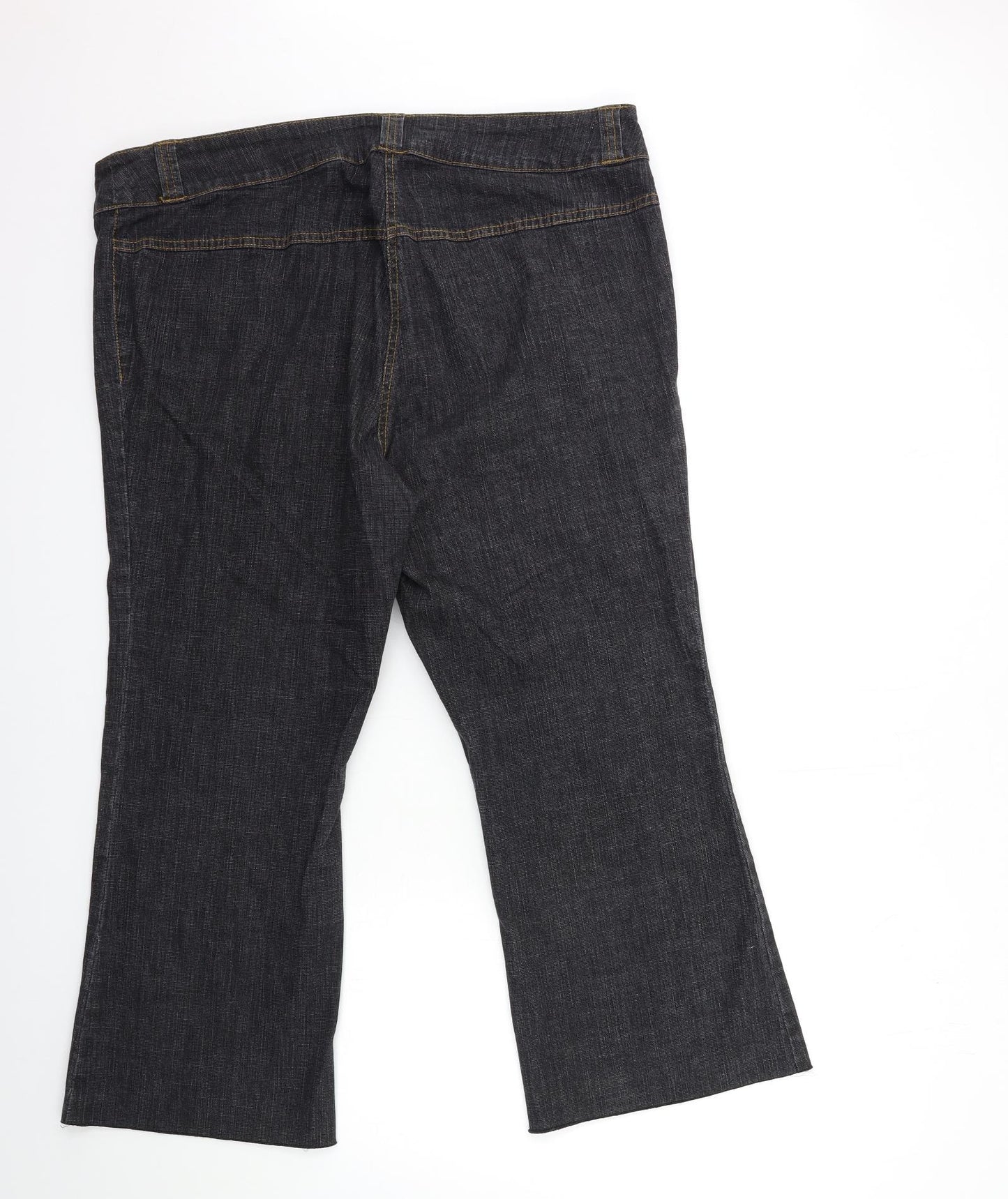 Seven Womens Black  Denim Bootcut Jeans Size 22 L26 in