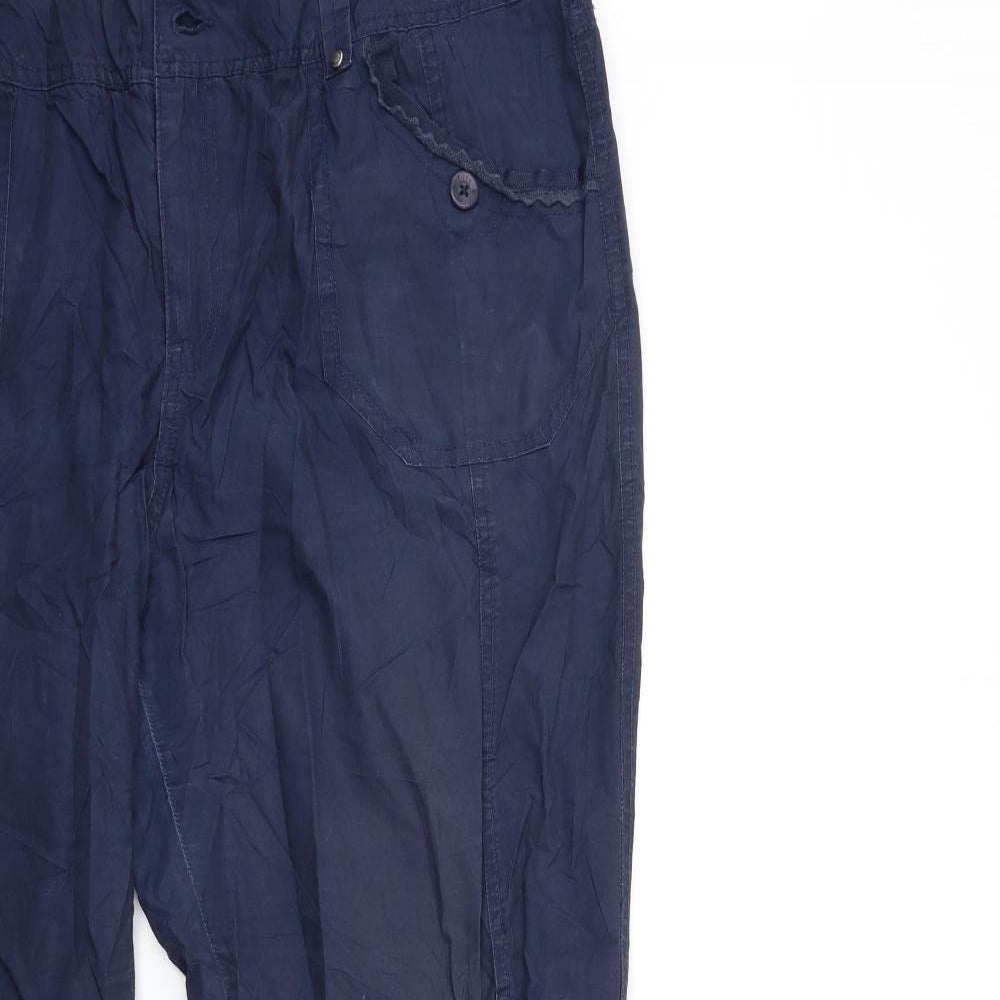 Etam Womens Blue   Cargo Trousers Size 18 L32 in