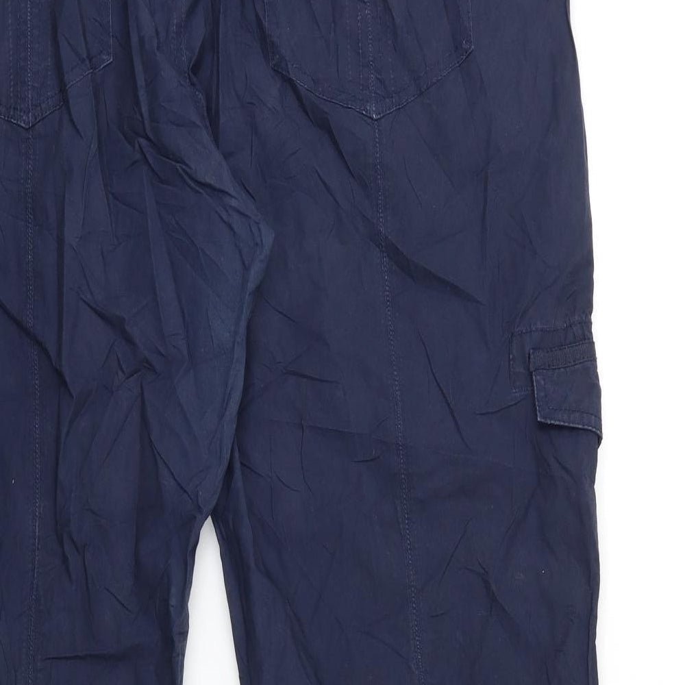Etam Womens Blue   Cargo Trousers Size 18 L32 in