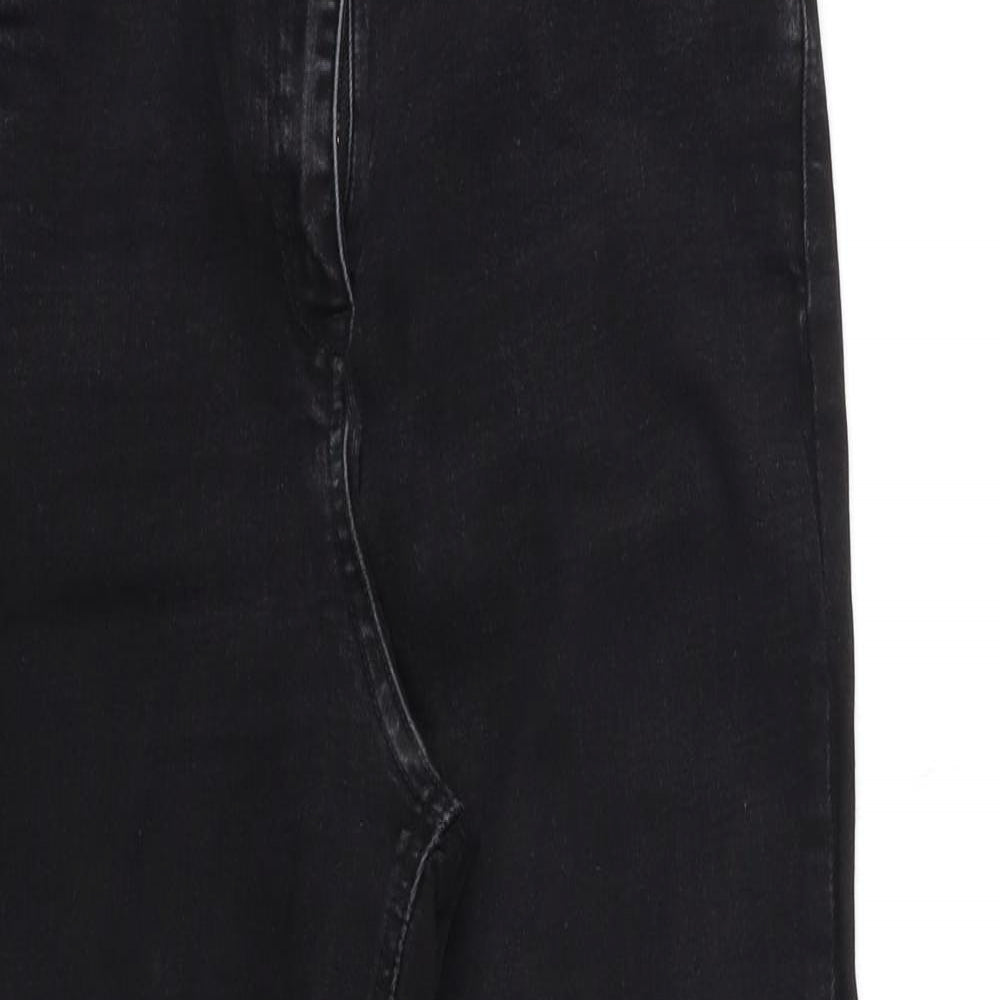 Matalan Womens Black  Denim Skinny Jeans Size 14 L27 in
