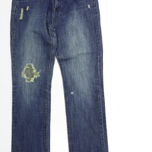 house of denim  Womens Blue  Denim Straight Jeans Size 10 L29 in