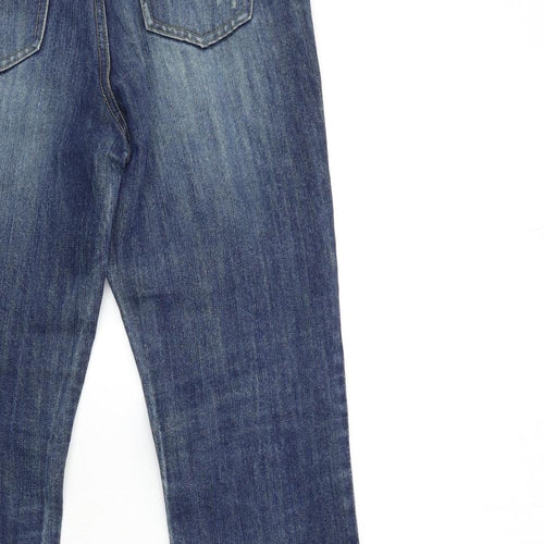 house of denim  Womens Blue  Denim Straight Jeans Size 10 L29 in