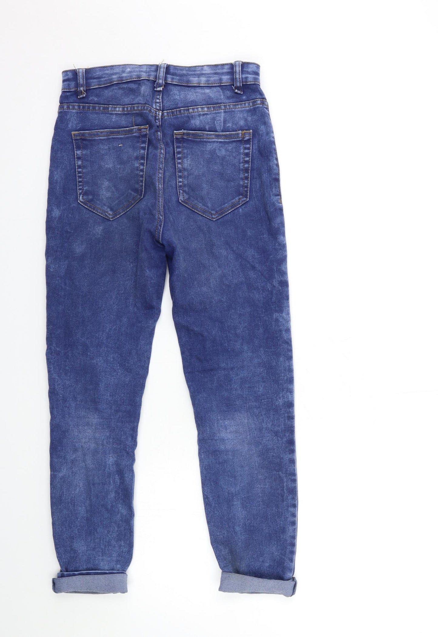 Pull&Bear Womens Blue  Denim Skinny Jeans Size 8 L25 in