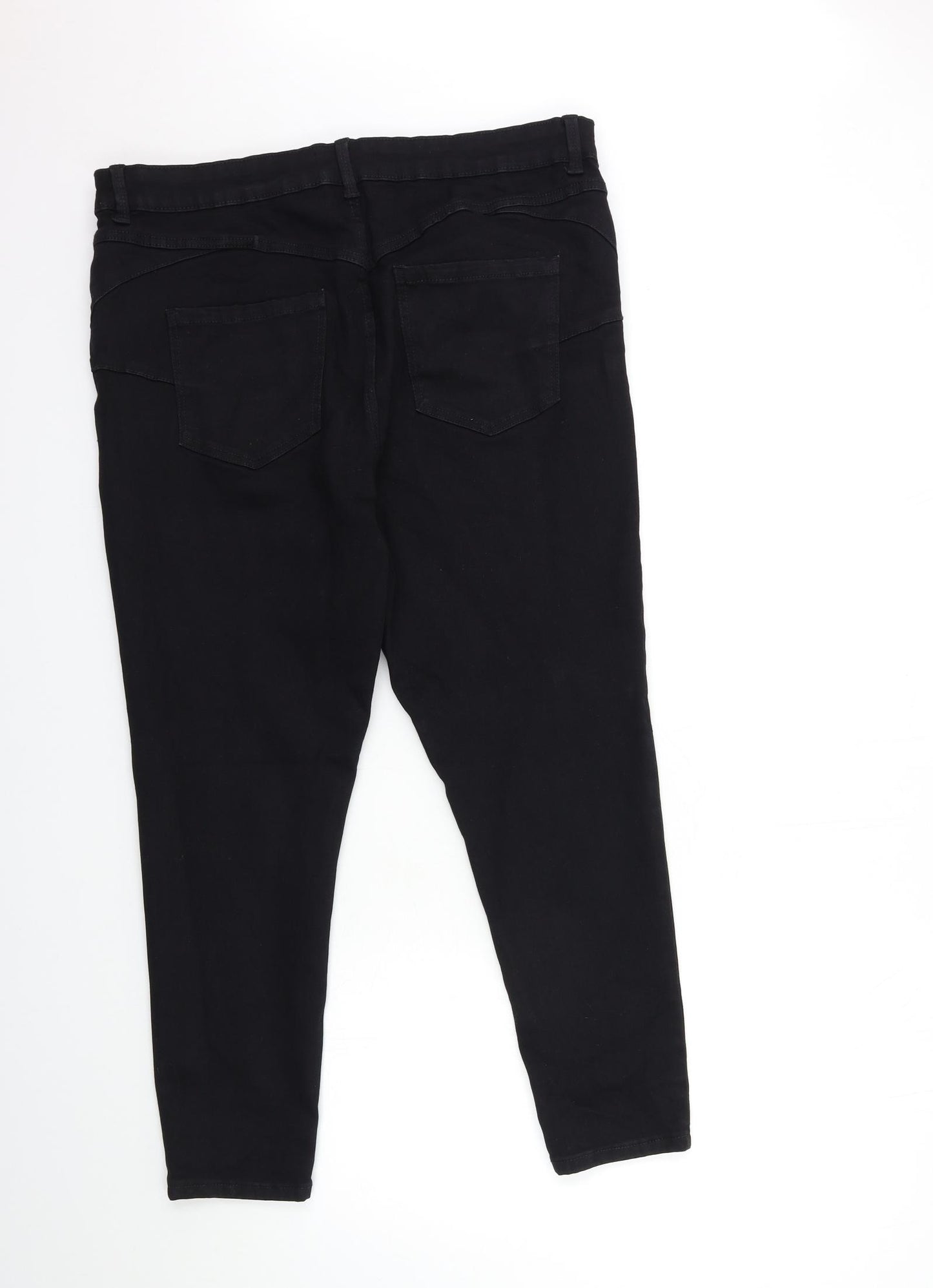 New Look Womens Black  Denim Skinny Jeans Size 18 L26 in