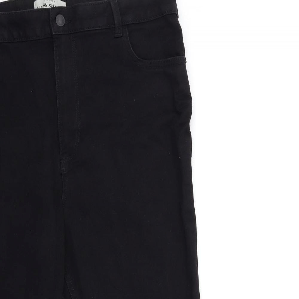 New Look Womens Black  Denim Skinny Jeans Size 18 L26 in